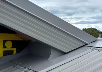 Custom metal roof flashings on home in Taupo