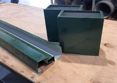 Custom metal flashings for roof
