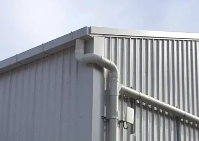 spouting and flashings on shed